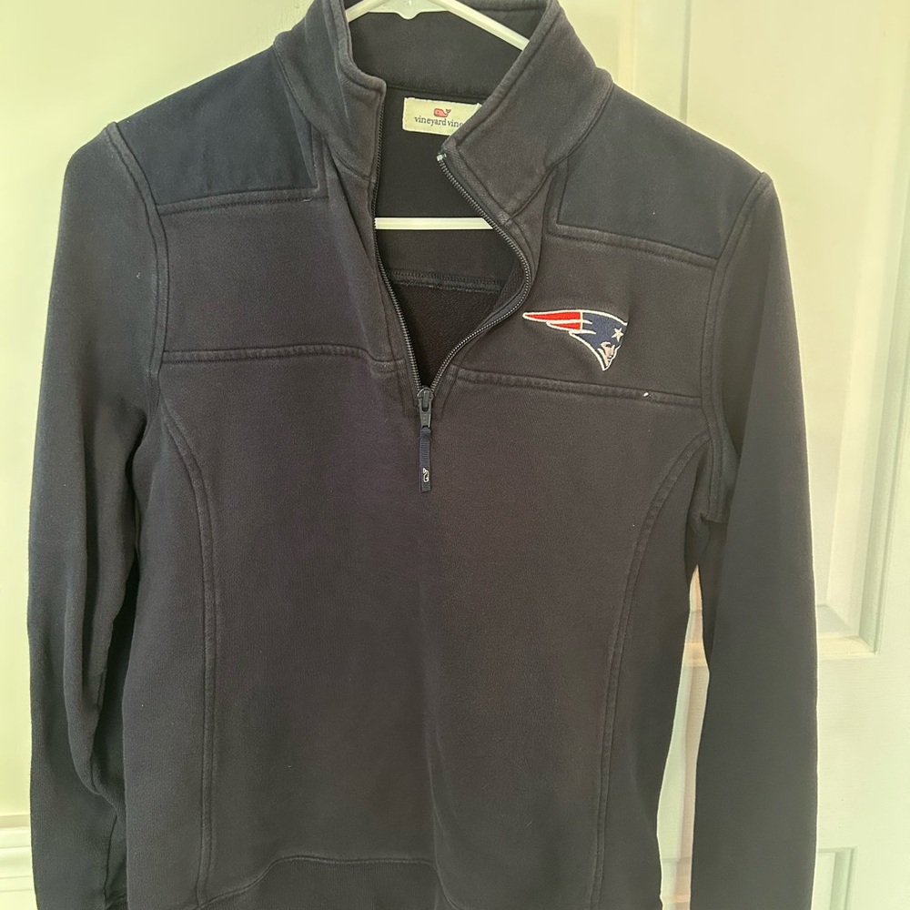 Vineyard Vines Patriots Navy Quarter Zip